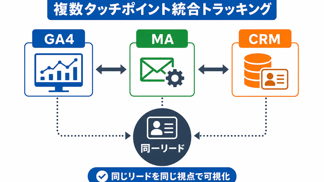 複数タッチポイント統合トラッキングの実装方針